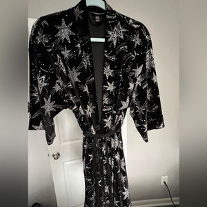 Victoria’s Secret Black Velvet Robe
